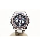 カシオ CASIO G-SHOCK G-STEEL GST-W310-1AJF Gスチール メタルバンド ソーラー 電波 腕時計 シルバー 【ブランド古着ベクトル】【中古】▲■260103