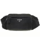 ボディバッグ ブラック 2VL005 ウエストバッグ ナイロン 三角プレート 【ブランド古着ベクトル】【中古】☆AA★●▲■251106