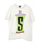 ステューシー STUSSY 23SS SPRAYCAN TEE WHITE M スプレーカン Tシャツ 半袖 ホワイト 白 プリント 【ブランド古着ベクトル】【中古】☆AA★260323