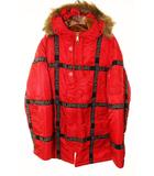 シュプリーム SUPREME 18AW LOGO TAPE N-3B PARKA RED L ロゴ テープ パーカー フライトジャケット レッド 【ブランド古着ベクトル】【中古】☆AA★251219