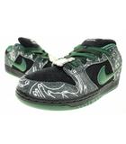 ナイキ NIKE × THERE SKATEBOARDS SB DUNK LOW QS BLACK GORGE GREEN 24cm HF7743-001 ゼア スケートボード ダンク ロー ゴージ グリーン 【ブランド古着ベクトル】【中古】●▲■251104