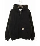カーハート carhartt WIP ACTIVE JACKET BLACK M I023083 アクティブ ジャケット ダック地 キルティングライナー ブラック 【ブランド古着ベクトル】【中古】251109