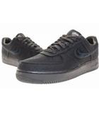 ナイキ NIKE AIR FORCE 1 LOW STUSSY TRIPLE BLACK 28.5cm CZ9084-001 エアフォース ロー ステューシー ブラック 【ブランド古着ベクトル】【中古】▲■251204
