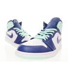 ナイキ NIKE AIR JORDAN 1 MID BLUE MINT MYSTIC NAVY 28.5㎝ 554724-413 AJ1 エア ジョーダン ミッド ブルー ミント ミスティック ネイビー 【ブランド古着ベクトル】【中古】▲■251209