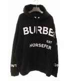 バーバリー BURBERRY POULTER HFH BLACK L 8084336 ホースフェリー プリント フーディ パーカー ブラック 【ブランド古着ベクトル】【中古】☆AA★260121