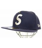 シュプリーム SUPREME 24SS GOLD CROSS S LOGO NEW ERA NAVY 7 5/8 ゴールド クロス Sロゴ ニューエラ キャップ 帽子 ネイビー 【ブランド古着ベクトル】【中古】☆AA★▲260212