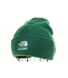 24AW THE NORTH FACE BEANIE GREEN F NN52450I ノースフェイス ビーニー ニット帽 帽子 グリーン 【ブランド古着ベクトル】【中古】☆AA★▲260207