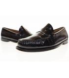 ジーエイチバス G.H.Bass & Co. WEEJUNS LOGAN BLACK 7 1/2 BA11035J-000 ペニーローファー ローガン 革靴 ブラック 【ブランド古着ベクトル】【中古】●▲■260131