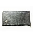 クロムハーツ CHROME HEARTS REC F ZIP ALLIGATOR フィリグリー プラス装飾 アリゲーター レザー ウォレット 財布 【ブランド古着ベクトル】【中古】☆AA★▲■ 260314