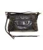 バレンシアガ BALENCIAGA LE CITY MOTO SMALL BLACK ル シティ モト スモール レザー ハンド バッグ イタリア製 ブラック 【ブランド古着ベクトル】【中古】☆AA★▲260228