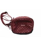 シュプリーム SUPREME 11AW PRINTED CHECK UTILITY SHOULDER BAG BURGUNDY チェック プリント ユーティリティー ショルダー バッグ バーガンディー 【ブランド古着ベクトル】【中古】 ▲260408