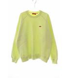 24SS SMALL BOX RAGLAN CREWNECK PALE LIME M スモール ボックス ロゴ ラグラン クルーネック スウェット トレーナー ペールライム 【ブランド古着ベクトル】【中古】☆AA★260303