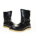 レッドウィング REDWING 8169 PECOS BOOTS 10E 09年 ペコス ブーツ レザー ブラック クローム 【ブランド古着ベクトル】【中古】●▲■260216