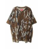25AW S/S POCKET TEE TREBARK XL ポケット Tシャツ 半袖 トレバーク 総柄 ブラウン 【ブランド古着ベクトル】【中古】☆AA★260303