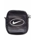 シュプリーム SUPREME × NIKE 25SS LEATHER SHOULDER BAG ナイキ レザー ショルダー バッグ 刺繍 ブラック 黒 【ブランド古着ベクトル】【中古】☆AA★▲260305