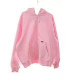 25SS WORK ZIP UP HOODED SWEATSHIRT PINK M ワーク ジップ アップ フーディ スウェットシャツ パーカー ピンク 【ブランド古着ベクトル】【中古】☆AA★260311