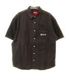 20SS INVERT DENIM S/S SHIRT BLACK S インバート デニム 半袖 シャツ ブラック ロゴ 【ブランド古着ベクトル】【中古】☆AA★■260310