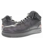 ナイキ NIKE × SUPREME AIR FORCE 1 MID SP BLACK 26cm FZ8784-001 エア フォース ミッド シュプリーム ブラック 【ブランド古着ベクトル】【中古】 ▲■260310
