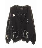 ダンケシェーン Danke schon HAND STITCH KNIT CARDIGAN BLACK L ハンドステッチ ニット カーディガン ブラック 【ブランド古着ベクトル】【中古】●260406