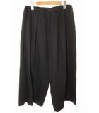 ワイズ Y's WIDE COTTON PANTS BLACK 2 YR-P13-007 ワイド パンツ コットン ブラック 【ブランド古着ベクトル】【中古】●260225