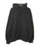 シュプリーム SUPREME SATIN APPLIQUE HOODED SWEATSHIRT BLACK L サテン アップリケ フーデッド スウェットシャツ フーディ パーカー ブラック 【ブランド古着ベクトル】【中古】☆AA★260408