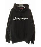 シュプリーム SUPREME FUTURE HOODED SWEATSHIRT BLACK L フューチュラ フーデッド スウェットシャツ フーディ パーカー ブラック 【ブランド古着ベクトル】【中古】☆AA★260406