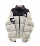 シュプリーム SUPREME × THE NORTH FACE 19AW PAPERPRINT NUPTSE JACKET M ND91806I ノースフェイス ペーパープリント ヌプシ ダウン ジャケット 【ブランド古着ベクトル】【中古】☆AA★260315