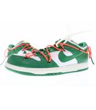 ナイキ NIKE × OFF WHITE DUNK LOW LTHR 29cm PINE GREEN CT0856-100 オフ ホワイト ダンク ロー レザー パイン グリーン 【ブランド古着ベクトル】【中古】 ▲■260313