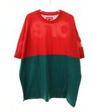 23AW SPLIT S/S TOP RED XL スプリット ショートスリーブ トップ 半袖 Tシャツ ロゴ レッド 赤 カットソー 【ブランド古着ベクトル】【中古】☆AA★260316