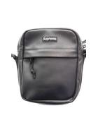 シュプリーム SUPREME 23AW LEATHER SHOULDER BAG BLACK レザー ショルダー バッグ ブラック 黒 【ブランド古着ベクトル】【中古】☆AA★▲260409