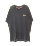シュプリーム SUPREME 23AW WASHED SCRIPT S/S TOP BLACK Mサイズ ウォッシュド スクリプト ロゴ 刺繍 半袖 Tシャツ ブラック 黒 【ブランド古着ベクトル】【中古】☆AA★260415