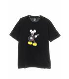 ナンバーナイン NUMBER (N)INE 稀少 08AW ポートランド期 スカル フェイス ミッキー ギター Tシャツ ブラック サイズ 2 2008 MY OWN PRIVATE PORTLAND 期 黒 半袖 00s 日本製 【ブランド古着ベクトル】【中古】▲■260416