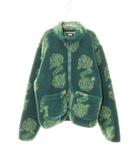 ステューシー STUSSY 21SS FLOR SHERPA MOCK NECK GREEN XLサイズ シェルパ フリース ジャケット 花柄 グリーン 緑 【ブランド古着ベクトル】【中古】260407