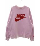 ヒューマンメイド HUMAN MADE NIGO × NIKE NRG CREW FLEECE PINK L FV5941-621 フリース クルーネック スウェットシャツ トレーナー ピンク 【ブランド古着ベクトル】【中古】260330