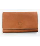 イルビゾンテ IL BISONTE 二つ折り 長財布 レザー ウォレット ブラウン 茶色 【ブランド古着ベクトル】【中古】●▲■ 260331