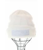 × NEW ERA 23AW BOX LOGO BEANIE WHITE ニューエラ コラボ ボックス ロゴ ビーニー ニット 帽子 ホワイト 白 【ブランド古着ベクトル】【中古】☆AA★▲260419