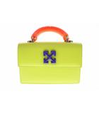 オフホワイト OFF WHITE GREEN JITNEY 1.4 LEATHER SHOULDER BAG ジットニー レザー ショルダー バッグ ハンドバッグ イエロー 【ブランド古着ベクトル】【中古】☆AA★●▲260511