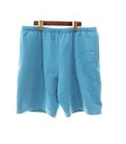 21SS LASER CUT S LOGO SWEATSHORT BLUE XL レーザー カット エス ロゴ スウェット ショーツ ハーフパンツ ブルー 【ブランド古着ベクトル】【中古】☆AA★260511