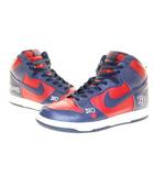 ナイキ NIKE × SUPREME SB DUNK HIGH BY ANY MEANS 2021 27.5cm ダンク ハイ バイ エニー ミーンズ シュプリーム コラボ スニーカー レッド ネイビー 【ブランド古着ベクトル】【中古】▲■260521
