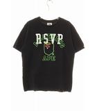 アベイシングエイプ A BATHING APE × RSVP GALLERY BAPE STORE NEW YORK 10TH BLACK M ニューヨーク店 10周年記念 限定 Tシャツ プリント 半袖 ブラック 【ブランド古着ベクトル】【中古】260426