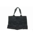 シュプリーム SUPREME 23SS WOVEN LARGE TOTE BLACK ウーブン ラージ トート バッグ ブラック 【ブランド古着ベクトル】【中古】☆AA★▲260606