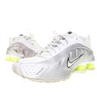 ナイキ NIKE WMNS SHOX R4 WHITE SILVER 25cm ウィメンズ ショックス スニーカー ローカット ホワイト シルバー 【ブランド古着ベクトル】【中古】▲■260508