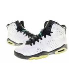 ナイキ NIKE GS AIR JORDAN 6 RETRO BG WHITE 2016 23cm 4Y AJ6 エア ジョーダン レトロ ハイカット スニーカー ホワイト 白 【ブランド古着ベクトル】【中古】▲■260512