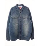 シュプリーム SUPREME 25AW FAUX SHEARLING LINED WORK SHIRT DENIM M シアリング ラインド ワーク シャツ デニム ボア 【ブランド古着ベクトル】【中古】☆AA★260615