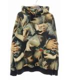 シュプリーム SUPREME × UNDERCOVER 15SS HOODED SWEATSHIRT M アンダーカバー フーデッド スウェットシャツ フーディ パーカー 総柄 【ブランド古着ベクトル】【中古】☆AA★260627