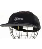 シュプリーム SUPREME 25AW DISTRESSED SCRIPT 6-PANEL BLACK ディストレスド スクリプト 6パネル キャップ 帽子 ブラック 【ブランド古着ベクトル】【中古】☆AA★▲260630
