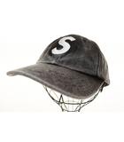 シュプリーム SUPREME 24AW PIGMENT CANVAS S LOGO 6-PANEL BLACK ピグメント キャンバス ロゴ パネル キャップ 帽子 ブラック 【ブランド古着ベクトル】【中古】☆AA★▲260709