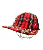 シュプリーム SUPREME × b.b. Simon 25AW STUDDED MESH BACK 5-PANEL RED ビービーサイモン スタッズ メッシュ バック 5 パネル レッド 帽子 キャップ 【ブランド古着ベクトル】【中古】☆AA★▲260709