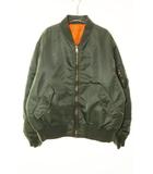 シュプリーム SUPREME × ALPHA INDUSTRIES × AOI 20AW GLOBE MA-1 L アルファ インダストリーズ 葵産業 グローブ ジャケット カーキ 【ブランド古着ベクトル】【中古】☆AA★■260803