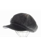 カシラ CA4LA TWEED CORDELL 10 BLACK Lサイズ キャスケット ツイード 帽子 ブラック 黒 【ブランド古着ベクトル】【中古】▲■260704